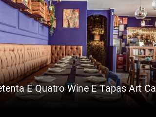 Setenta E Quatro Wine E Tapas Art Cafe entrega de alimentos
